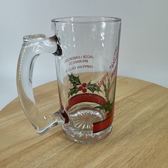 Stein Glass Jacob Leinekugel Brewing Co Chippewa Falls Wisconsin 5.75” T x 2.75” - Picture 14 of 16
